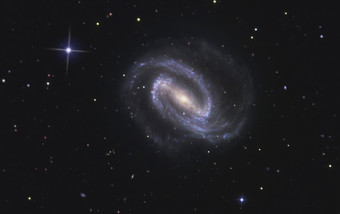 银河系螺旋星体摄影图