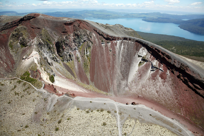 火山岩壁摄影插图