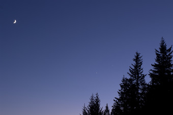 夜晚的天空风景图