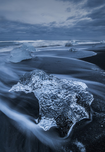 海滩海水摄影插图