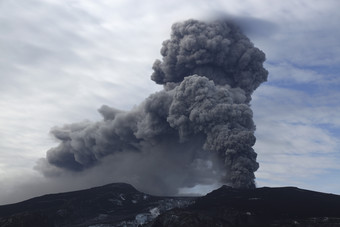 自然灾害火山喷发<strong>摄影</strong>图