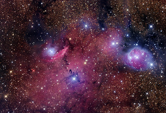 超星系星辰星云摄影图