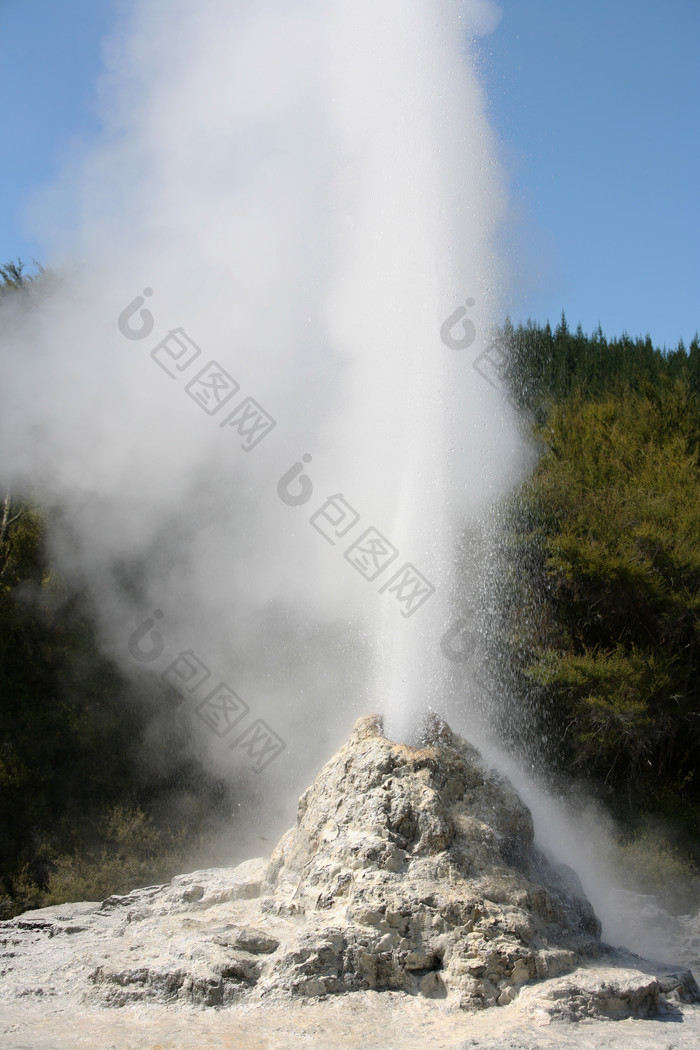 火山喷泉摄影风景插图