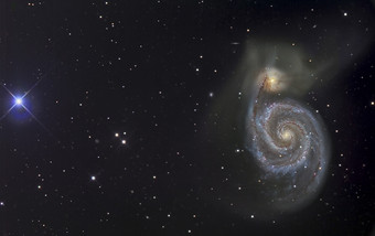 天文银河系<strong>螺旋</strong>星团摄影插图
