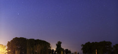黄昏天空夜景摄影插图