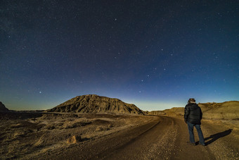 阿尔伯塔省荒地七星星空