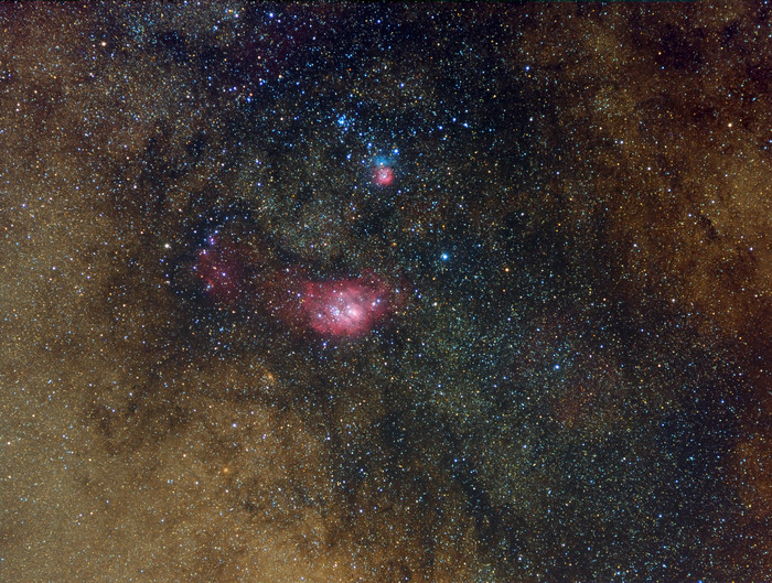银河星际星云摄影图