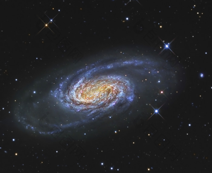 银河螺旋星云摄影图