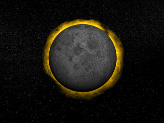 月亮月球结构摄影插图