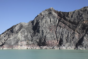 岩石湖泊摄影风景图