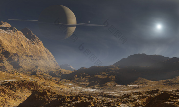 土星星球岩石结构插图