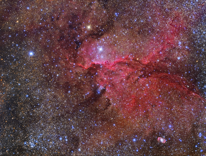 银河系星体星云摄影图
