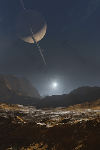 土星星球星体插图图片