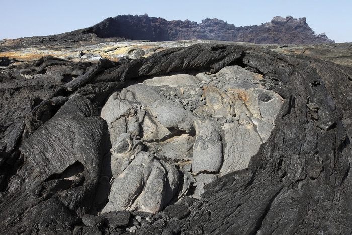 火山火成岩摄影插图