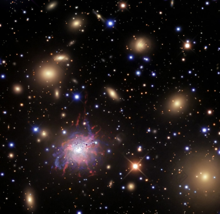 银河系发光星体摄影插图