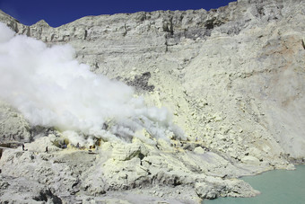 火山喷气口风景插图