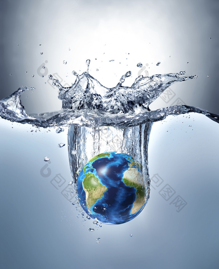 保护地球水资源摄影图