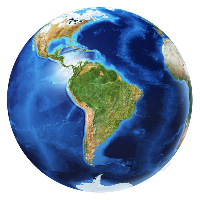 三维圆球地球摄影图