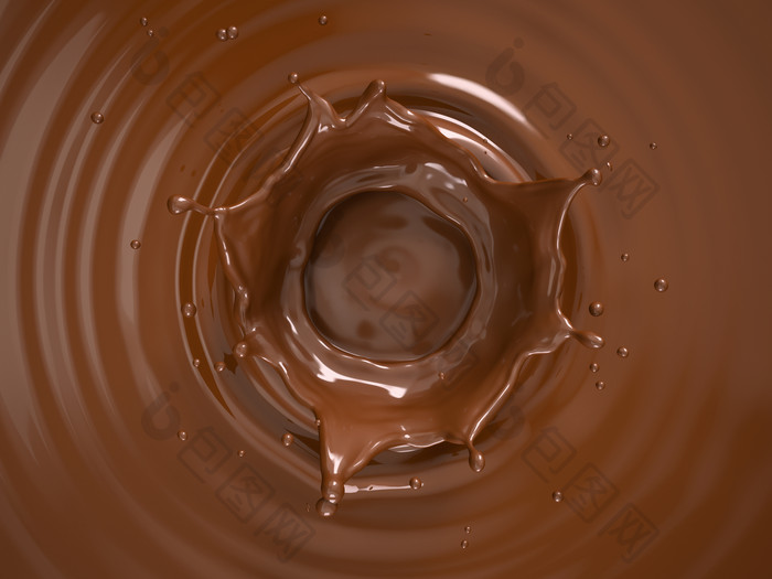 液态巧克力飞溅