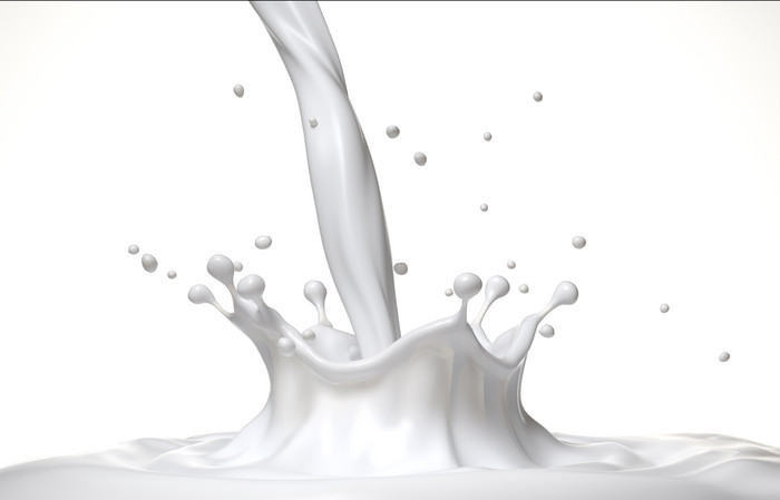 白色牛奶飞溅摄影图
