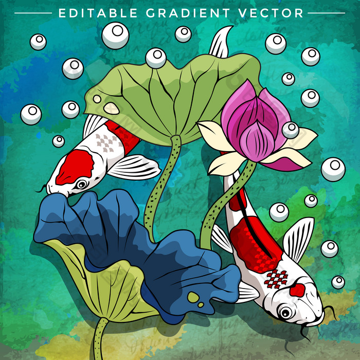 儿童绘画插图鱼类水族馆图片