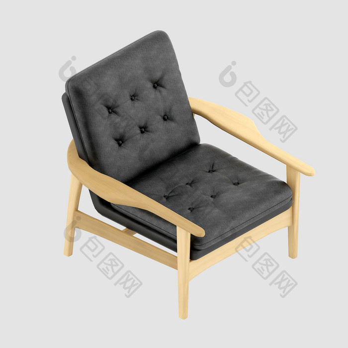 沙发椅皮质布艺扶手椅