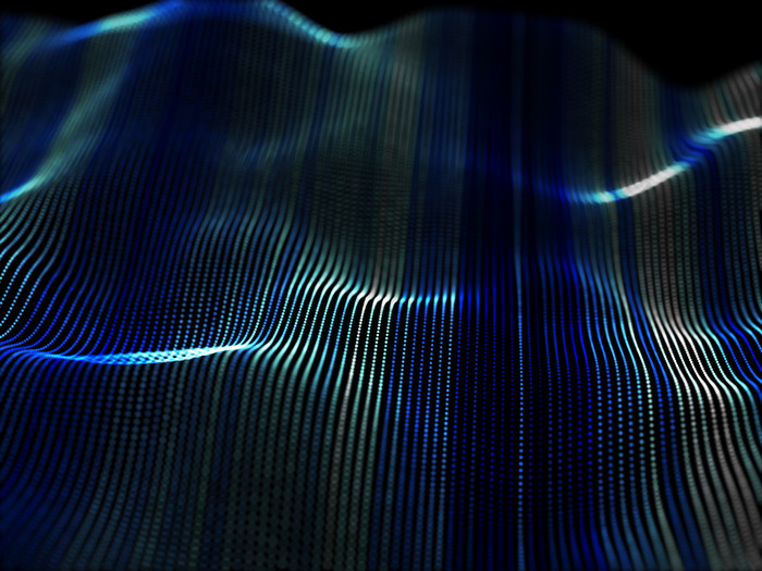 炫酷抽象科技粒子光波摄影图片