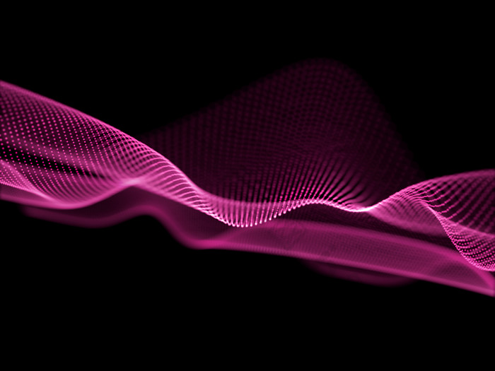 炫酷科技粒子光波摄影图