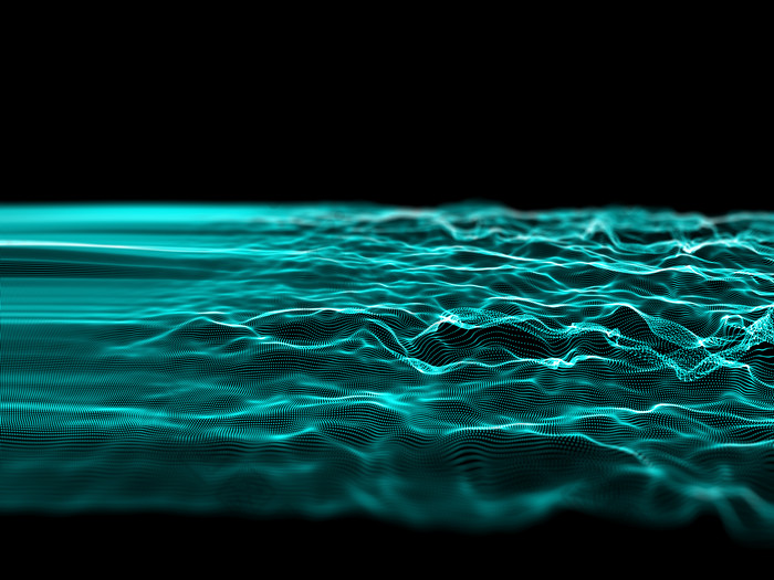 炫酷抽象粒子光波摄影图片