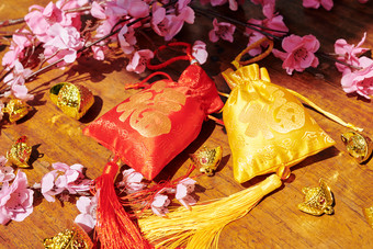中国<strong>传统节</strong>日用的香包福袋