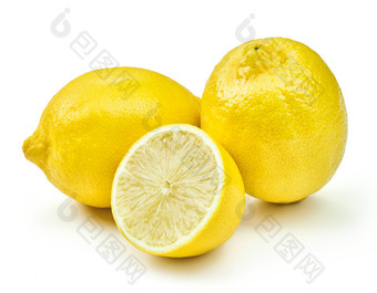 <strong>切开的</strong>柠檬摄影图片
