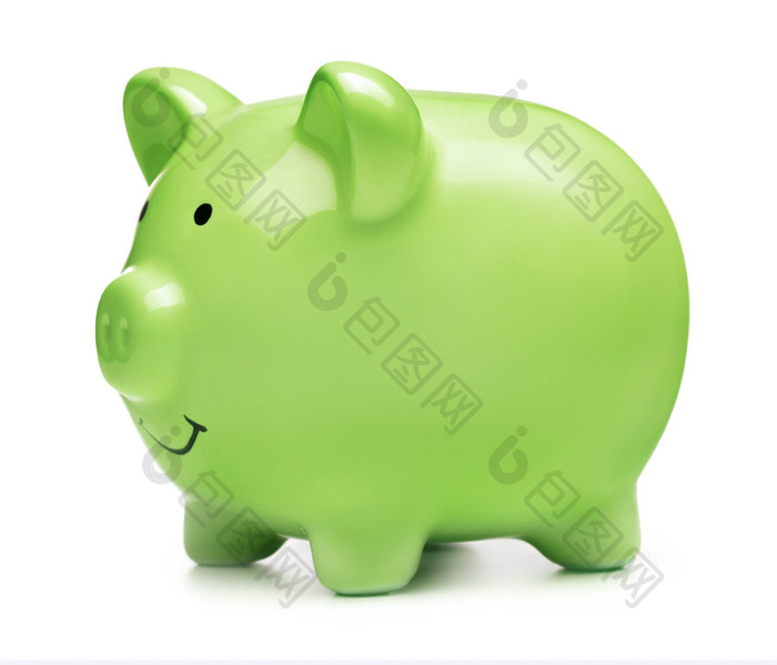 绿色小猪的存钱罐