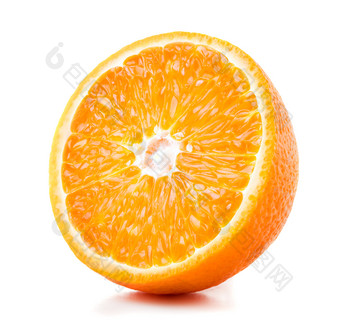 橙子的切面摄影图