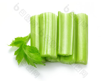 绿色的芹菜摄影图