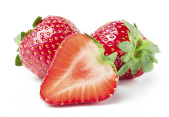 夏季美味的大草莓