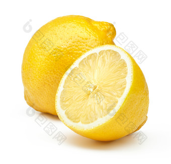 一个被切开的柠檬