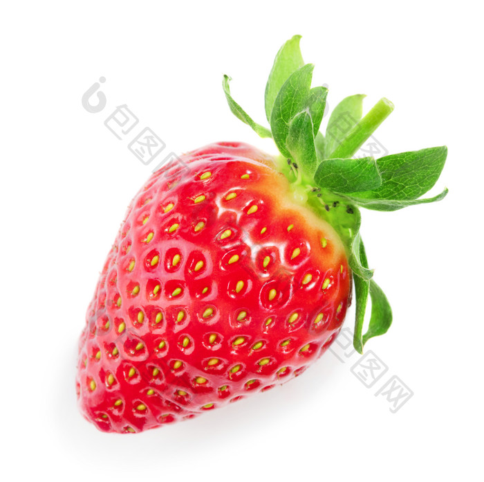 新鲜美味水果单个奶油草莓