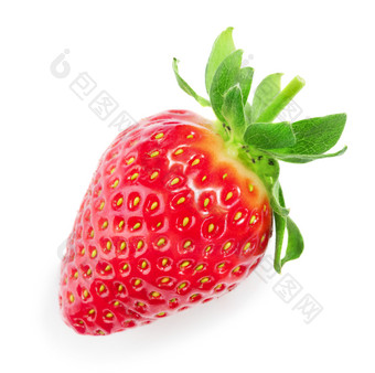 新鲜美味水果<strong>单个</strong>奶油草莓
