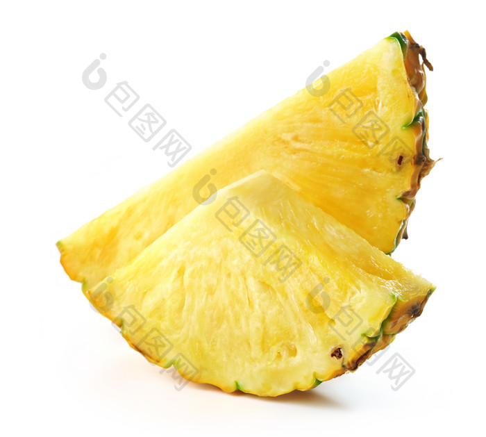 黄澄澄的菠萝摄影图