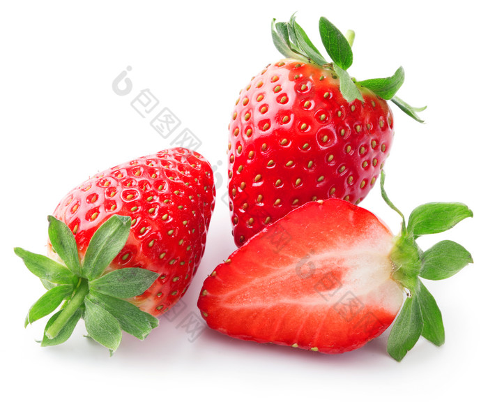 美味的浆果草莓摄影图