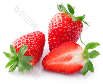 美味的浆果草莓摄影图