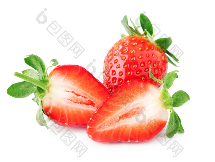 美味奶油草莓生鲜水果高清摄影图