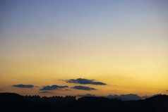 绝美落日余晖摄影图