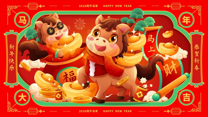 2026马年图片-2026马年素材免费下载-包图网