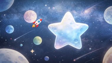 科幻宇宙漫游卡通动态背景视频