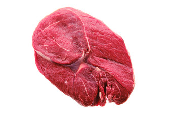 红色新鲜的肉块摄影图
