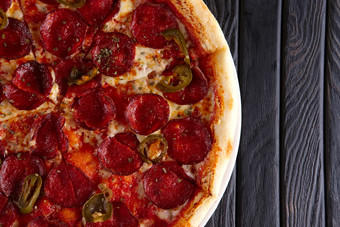 西餐美食披萨高清摄影图