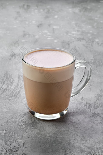 一杯巧克力奶茶摄影图
