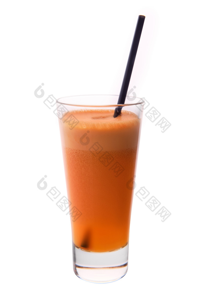 玻璃杯木瓜汁摄影图
