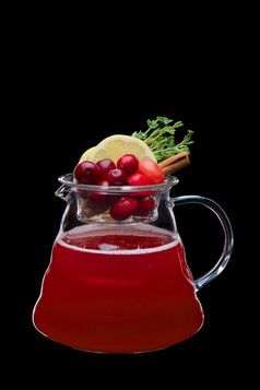 果汁和美味浆果摄影图
